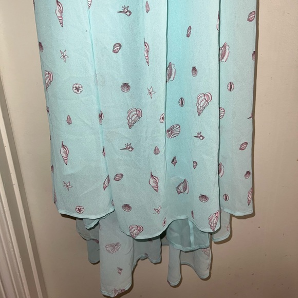 NWT Wildfox Coachella Light Blue Shell Seashell Maxi Dress size Small S $178 - Picture 2 of 6